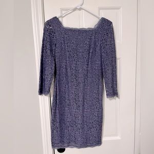 Adrianna Papell Lace Overlay Sheath Dress